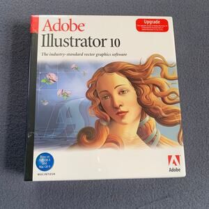 New/Sealed Adobe Illustrator 10 Upgrade Vector Graphic Software MAC
